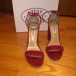 Dark Red Steve Madden sexy heels. SIZE 8
